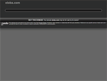 Tablet Screenshot of eloba.com